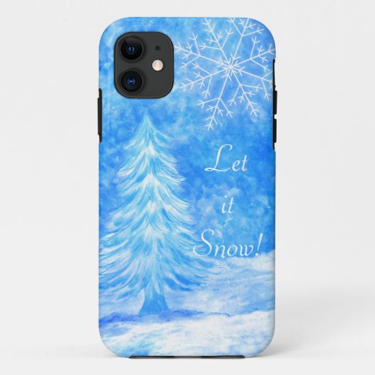 Lass es Snow iPhone Case (Rückseite)
