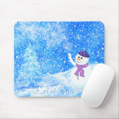 Lass es Snow Mousepad (Mit Mouse)