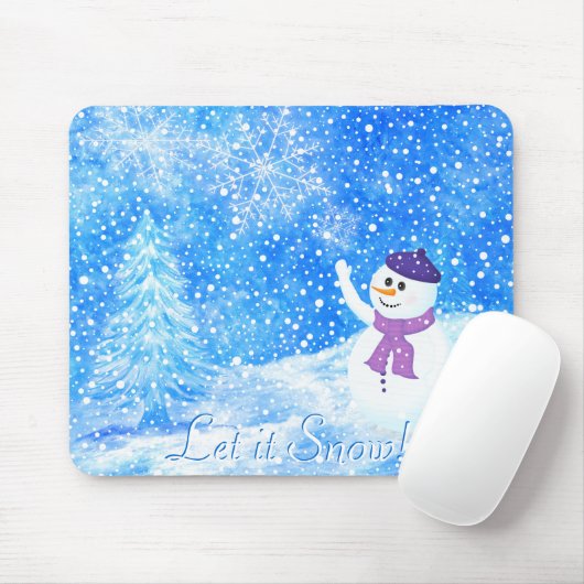 Lass es Snow Mousepad (Mit Mouse)