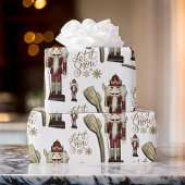 Lass es Snow Nutcracker Soldier Geschenkpapier