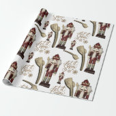 Lass es Snow Nutcracker Soldier Geschenkpapier (Ungerollt)