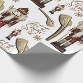 Lass es Snow Nutcracker Soldier Geschenkpapier (Ecke)