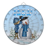 Lass es Snowman Dart Board Dartscheibe (vorne)