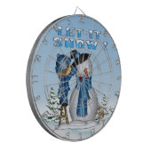 Lass es Snowman Dart Board Dartscheibe (Vorderseite Links)