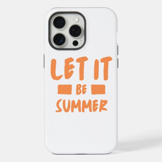 lass es Sommer iPhone Hülle (Rückseite)