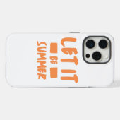 lass es Sommer iPhone Hülle (Rückseite (Horizontal))