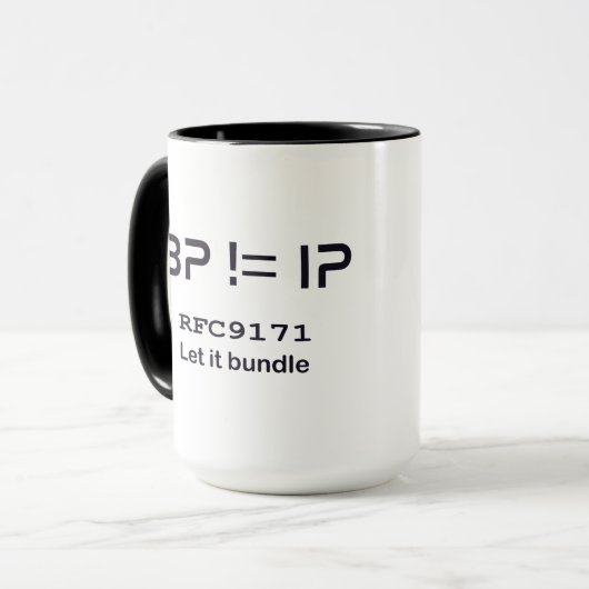 Lass es Tasse bündeln (Vorderseite Links)