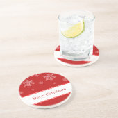 Lass es Untersetzer schneien, rot. (Seite)