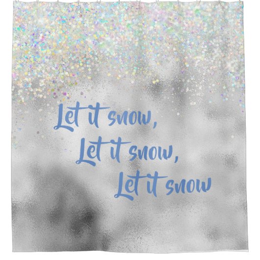 Lass es Weihnachten Duschvorhang (Vorderseite)