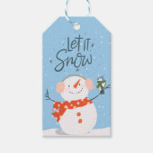 Lass es Weihnachten Geschenkanhänger (Vorderseite)