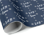 Lass es Weihnachten Schneeflocken Geschenkpapier (Rolleneckpunkt)