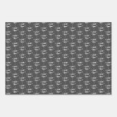 Lass es Weihnachten Schneeflocken Geschenkpapier Set (Vorderseite 3)