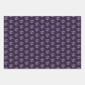 Lass es Weihnachten Schneeflocken Geschenkpapier Set (Vorderseite 2)