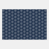 Lass es Weihnachten Schneeflocken Geschenkpapier Set (Vorderseite)