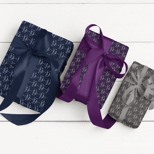 Lass es Weihnachten Schneeflocken Geschenkpapier Set