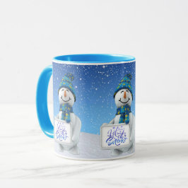 Lass es Weihnachten-Tasse schneien Tasse