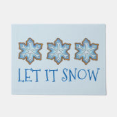 Lass es Weihnachten Weihnachten Hanukkah Winterurl Fußmatte (Vorderseite)