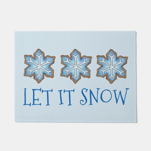 Lass es Weihnachten Weihnachten Hanukkah Winterurl Fußmatte (Vorderseite)