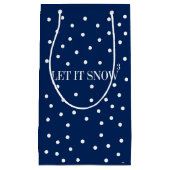 Lass es Weihnachtsfeiertag Geschenktasche schneien Kleine Geschenktüte (Vorderseite)