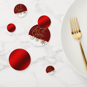 Lass es Weihnachtsfeiertag schneien Konfetti