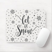 Lass es Weihnachtskalligrafie schnee | Mousepad (Mit Mouse)