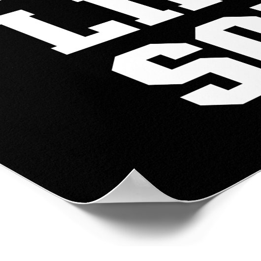 Lass es wie eine Stelle fallen Poster (Ecke)