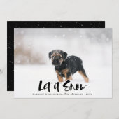 Lass es Winter Foto Weihnachten schnee (Vorne/Hinten)