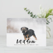 Lass es Winter Foto Weihnachten schnee (Stehend Vorderseite)