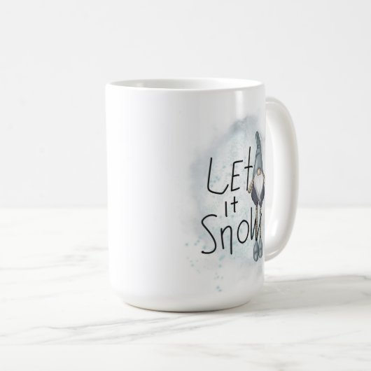 Lass es Winter Gnome schneien Kaffeetasse (VorderseiteRechts)