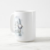 Lass es Winter Gnome schneien Kaffeetasse (Vorderseite Links)