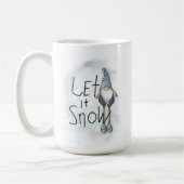 Lass es Winter Gnome schneien Kaffeetasse (Links)