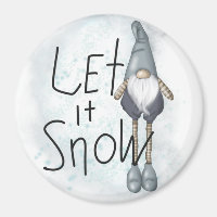 Lass es Winter Gnome schneien