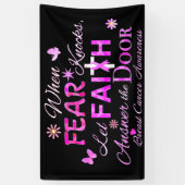 Lass FAITH Antwort auf die Tür Banner (Vertikal)