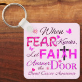 Lass FAITH Antwort auf die Tür Schlüsselanhänger (Vorderseite)