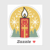 Lass Faith Be Your Brightest Star Candle Art Aufkleber (Blatt)