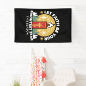 Lass Faith Be Your Brightest Star Candle Art Banner (Insitu)