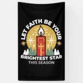 Lass Faith Be Your Brightest Star Candle Art Banner (Vertikal)