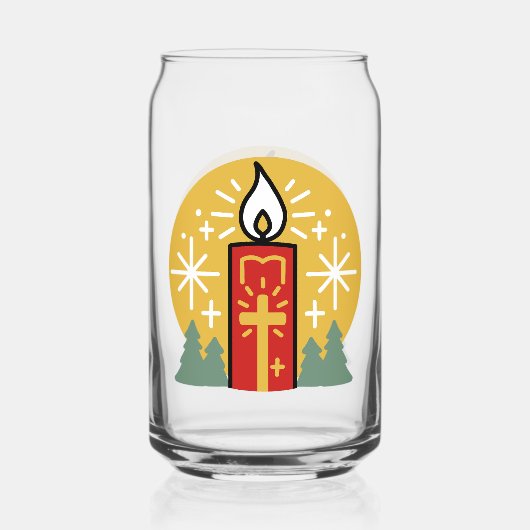 Lass Faith Be Your Brightest Star Candle Art Dosenglas (Vorderseite)