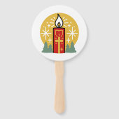 Lass Faith Be Your Brightest Star Candle Art Fächer (Rückseite)