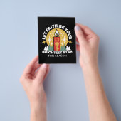 Lass Faith Be Your Brightest Star Candle Art Flyer (Gruppe)