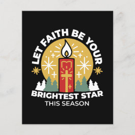 Lass Faith Be Your Brightest Star Candle Art Flyer