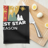 Lass Faith Be Your Brightest Star Candle Art Geschirrtuch (Viertel Falte)