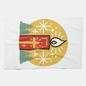 Lass Faith Be Your Brightest Star Candle Art Geschirrtuch (Horizontal)