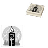 Lass Faith Be Your Brightest Star Candle Art Gummistempel (Stempel)