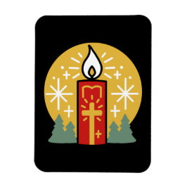 Lass Faith Be Your Brightest Star Candle Art Magnet