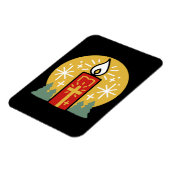 Lass Faith Be Your Brightest Star Candle Art Magnet (Linke Seite)