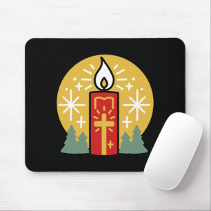 Lass Faith Be Your Brightest Star Candle Art Mousepad
