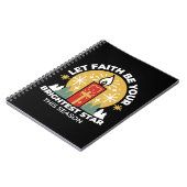 Lass Faith Be Your Brightest Star Candle Art Notizblock (Linke Seite)