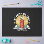 Lass Faith Be Your Brightest Star Candle Art Seidenpapier (Basteln)
