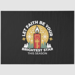 Lass Faith Be Your Brightest Star Candle Art Seidenpapier